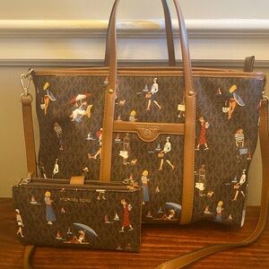 Michael Kors Jet Set Logo Bag & Wallet—By the Sea